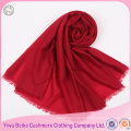 Top quality wholesale Plain color hijab fringe ladies scarf